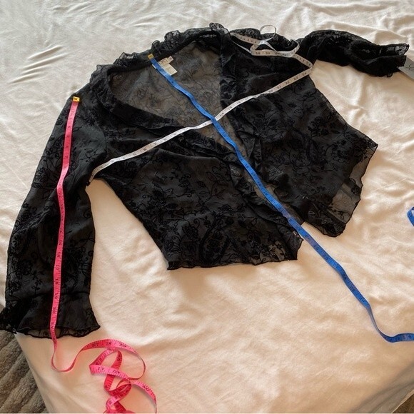 NWT  CDC Slip Dress Matching Lace Velvet Formal Evening Jacket Black SZ 14 - Picture 14 of 15